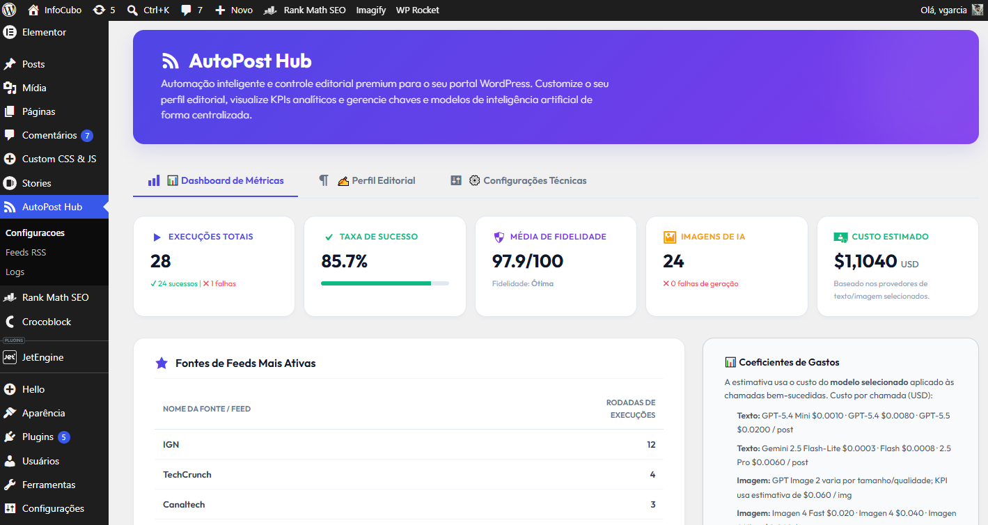 AutoPost Hub — plugin WordPress
